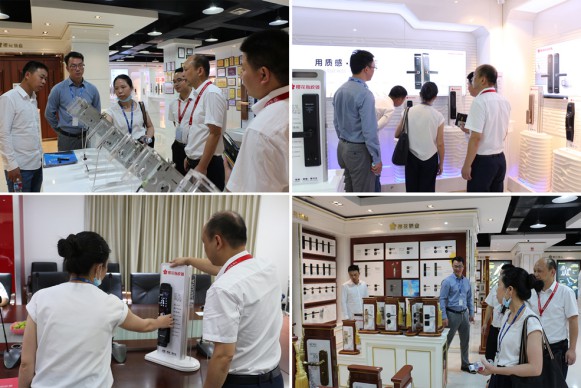 寶能城發廣州分公司領導一行蒞臨櫻花智能鎖總部參觀考察